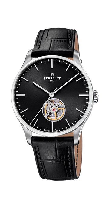 Perrelet Weekend Open Heart Black A1302/5